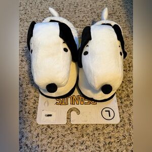 👞 Peanuts Ladies' Snoopy Plush Head Slipper with Non-Skid Sole, **size L, NWT